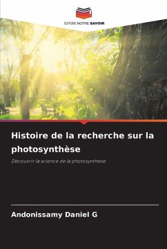 Cover Histoire de la recherche sur la photosynthèse