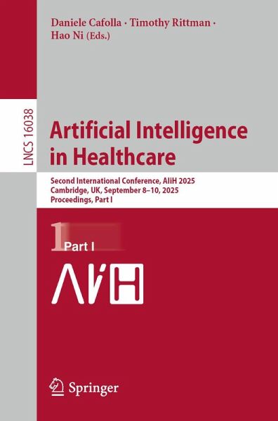 Artificial Intelligence in Healthcare (eBook, PDF)