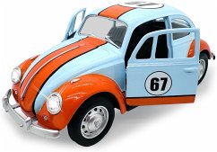 Cover Volkwagen Classical Beetle 1967 Diecast 1:28 hellblau inkl. Knopfzellen