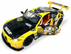 Cover BMW M4 GT3 Diecast 1:24 gelb inkl. Knopfzellen