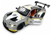 BMW M4 GT3 Diecast 1:24 grau inkl. Knopfzellen