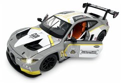 Cover BMW M4 GT3 Diecast 1:24 grau inkl. Knopfzellen