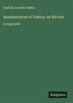 Cover Reminiscences of Tolstoy, by His Son