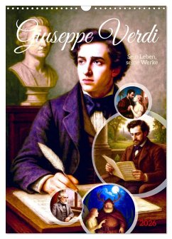 Cover Giuseppe Verdi (Wandkalender 2026 DIN A3 hoch), CALVENDO Monatskalender