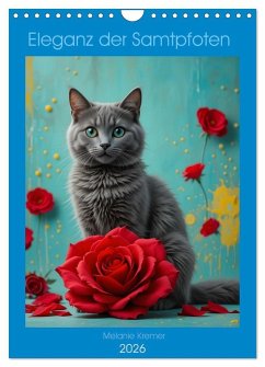 Cover Eleganz der Samtpfoten (Wandkalender 2026 DIN A4 hoch), CALVENDO Monatskalender