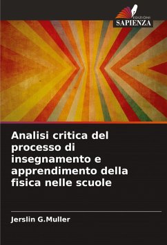 Cover Analisi critica del processo di insegnamento e apprendimento della fisica nelle scuole