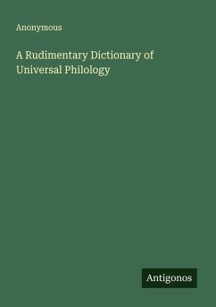 Cover A Rudimentary Dictionary of Universal Philology