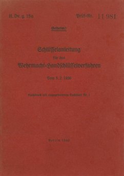 Cover H.Dv.g. 15a Schlüsselanleitung für das Wehrmacht-Handschlüsselverfahren