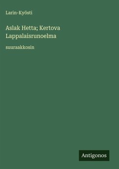 Cover Aslak Hetta; Kertova Lappalaisrunoelma