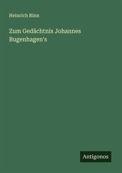 Cover Zum Gedächtnis Johannes Bugenhagen's