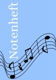 Notenheft: DIN A5 Notenlinienheft   100 Seiten mit 12 Notenzeilen / Systeme pro Blatt   Papier 90g/m²   Musikheft mit No
