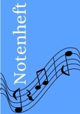 Notenheft: DIN A5 Notenlinienheft   200 Seiten mit 12 Notenzeilen / Systeme pro Blatt   Papier 90g/m²   Musikheft mit No