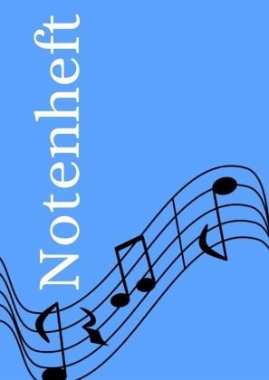 Notenheft: DIN A4 Notenlinienheft   100 Seiten mit 12 Notenzeilen / Systeme pro Blatt   Papier 90g/m²   Musikheft mit No