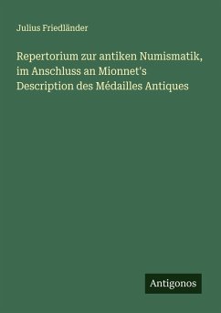 Cover Repertorium zur antiken Numismatik, im Anschluss an Mionnet's Description des Médailles Antiques