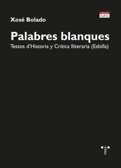 Palabres blanques: Testos d?Historia y Crítica lliteraria (Esbilla) Cover Palabres blanques: Testos d?Historia y Crítica lliteraria (Esbilla)