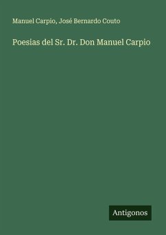 Cover Poesias del Sr. Dr. Don Manuel Carpio