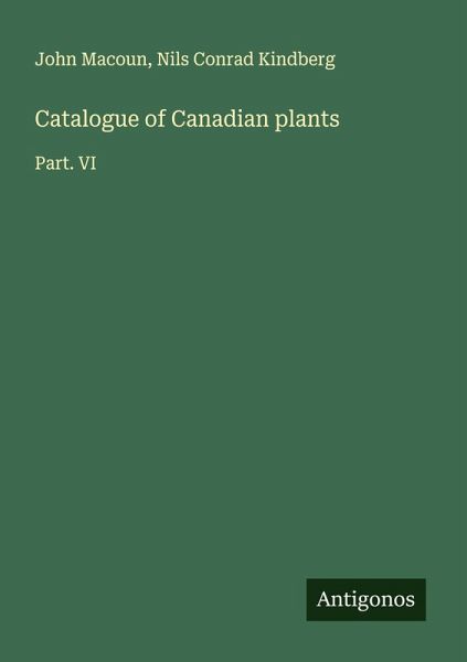 Catalogue of Canadian plants Catalogue of Canadian plants