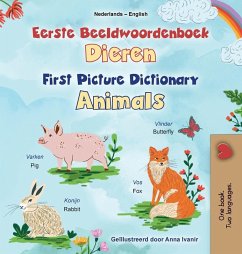 First Picture Dictionary - Animals (Dutch English Bilingual Children's Book)