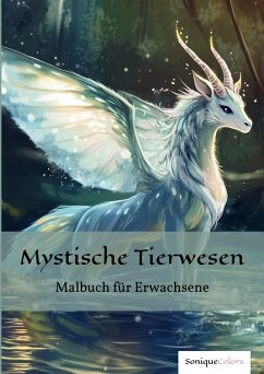 Cover Mystische Tierwesen - Malbuch für Erwachsene