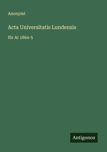 Acta Universitatis Lundensis