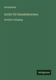 Archiv für Eisenbahnwesen