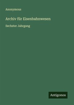 Cover Archiv für Eisenbahnwesen