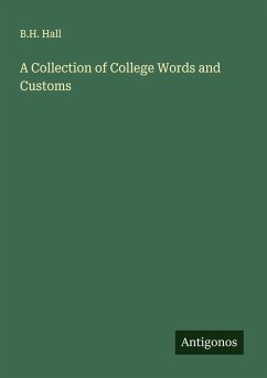 Cover A Collection of College Words and Customs