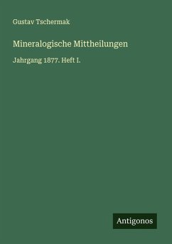 Cover Mineralogische Mittheilungen