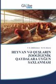 HEYVAN V¿ QU¿LARIN ZOOG¿GEN¿K QAYDALARA UY¿UN SAXLANMASI HEYVAN V¿ QU¿LARIN ZOOG¿GEN¿K QAYDALARA UY¿UN SAXLANMASI