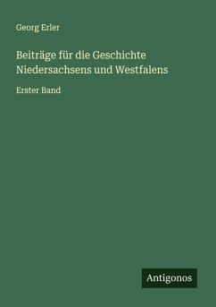 Cover Beiträge für die Geschichte Niedersachsens und Westfalens