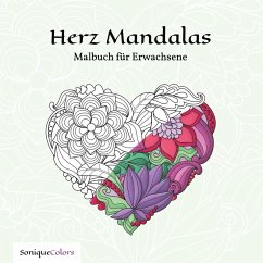Cover Herz Mandalas - Malbuch für Erwachsene