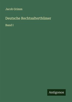 Cover Deutsche Rechtsalterthümer