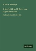 Kritische Blätter für Forst- und Jagdwissenschaft Kritische Blätter für Forst- und Jagdwissenschaft