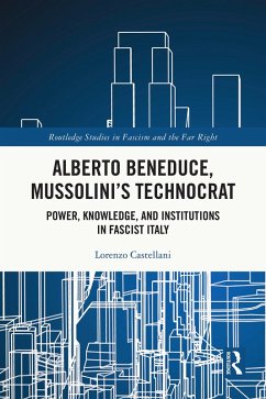 Cover Alberto Beneduce, Mussolini's Technocrat (eBook, PDF)