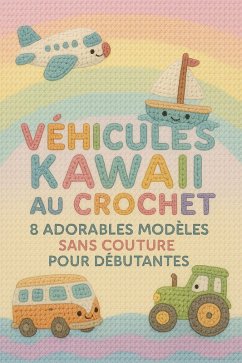 Cover Véhicules Kawaii au Crochet - 8 Adorables Modèles Sans Couture pour Débutantes (eBook, ePUB)