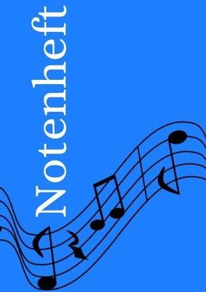 Notenheft: DIN A5 Notenlinienheft   200 Seiten mit 12 Notenzeilen / Systeme pro Blatt   Papier 90g/m²   Musikheft mit No