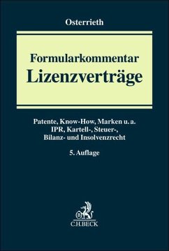 Cover Formularkommentar Lizenzverträge