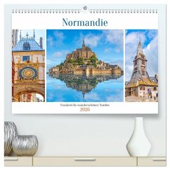 Normandie - Frankreichs wunderschöner Norden (hochwertiger Premium Wandkalender 2026 DIN A2 quer), Kunstdruck in Hochglanz