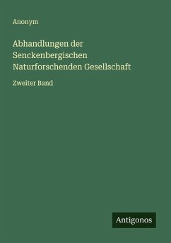 Cover Abhandlungen der Senckenbergischen Naturforschenden Gesellschaft