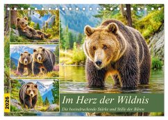 Im Herz der Wildnis. Die beeindruckende Stärke und Stille der Bären (Tischkalender 2026 DIN A5 quer), CALVENDO Monatskalender