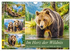 Im Herz der Wildnis. Die beeindruckende Stärke und Stille der Bären (Wandkalender 2026 DIN A4 quer), CALVENDO Monatskalender