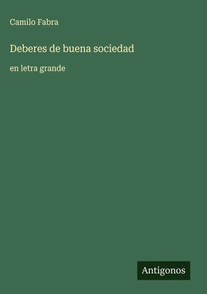 Deberes de buena sociedad Deberes de buena sociedad