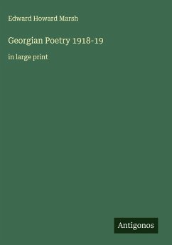Georgian Poetry 1918-19 Cover Georgian Poetry 1918-19