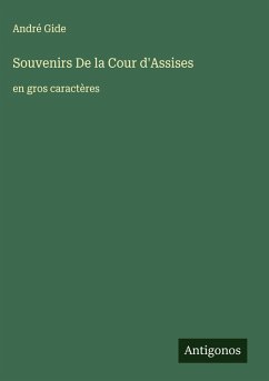 Cover Souvenirs De la Cour d'Assises