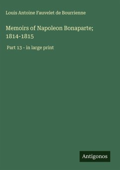 Cover Memoirs of Napoleon Bonaparte; 1814-1815