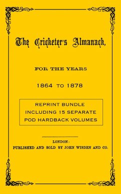 Cover Wisden Cricketers' Almanack 1864 to 1878