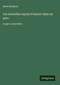 Cover Les nouvelles leçons d'amour dans un parc