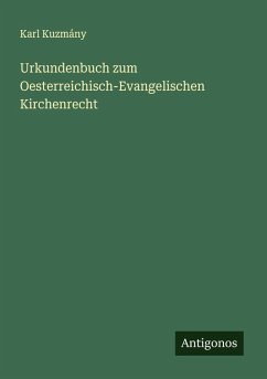 Cover Urkundenbuch zum Oesterreichisch-Evangelischen Kirchenrecht