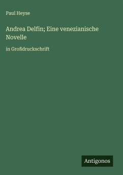 Cover Andrea Delfin; Eine venezianische Novelle