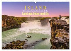 Cover Island, Land aus Feuer und Eis: Sich ständig neu formende Erde (Wandkalender 2026 DIN A2 quer), CALVENDO Monatskalender